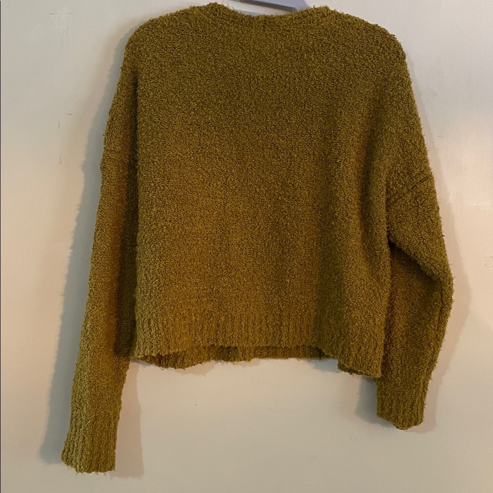 Free People Finders Keepers Moss Green Cozy Sweater - Picture 10 of 10